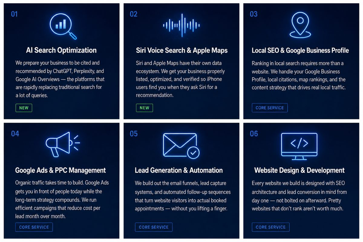 WebVisable Group Services | AI Search, Siri, Local SEO, Google Ads, Lead Generation, Web Design